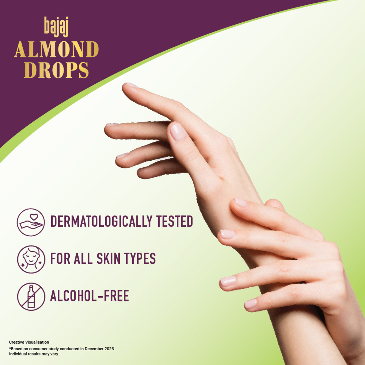 Image of BAJAJ Almond Drops Ultralight Body Lotion, Hydration-Aloe Vera, Almond Oil & Vitamin E