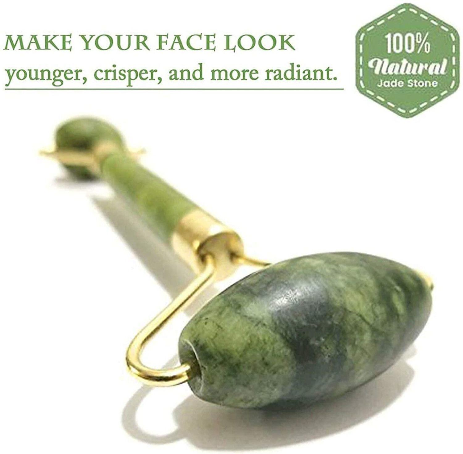 Image of Kwaanie jade Roller, 3D Roller, Derma Roller & Scalp Brush | Skin Tightening & Hair Growth