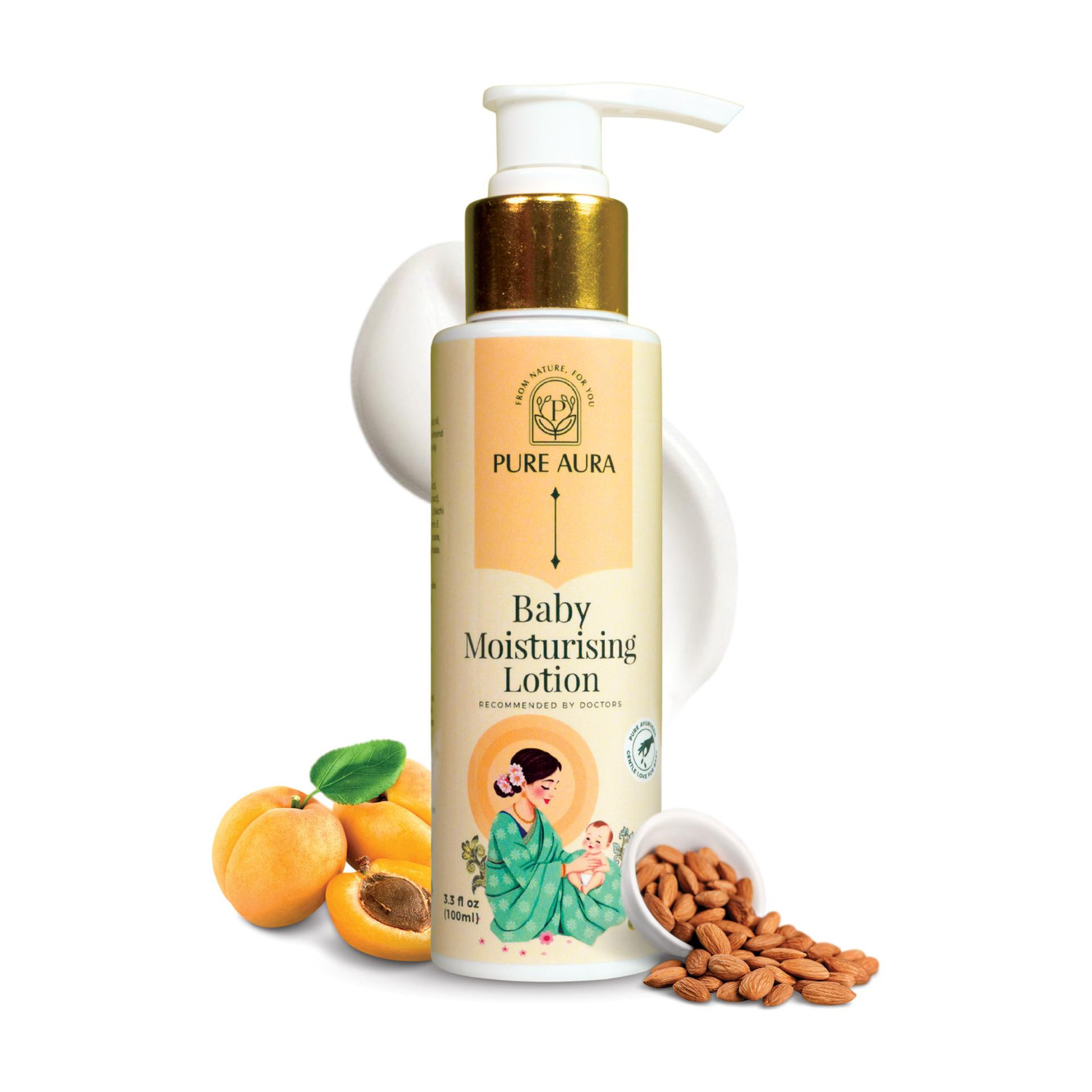 Image of Pure Aura Baby Moisturizing Lotion | Nourishing Cream for Soft & Sensitive Skin