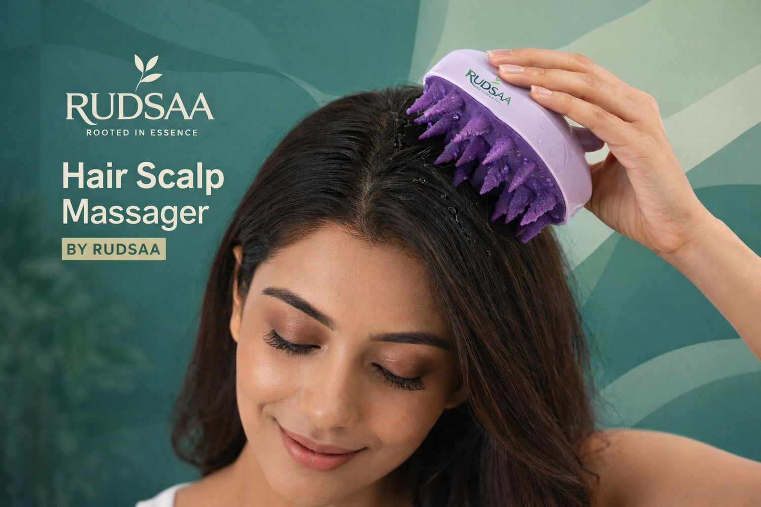Image of Rudsaa Derma Roller 0.5mm with Scalp Massager Combo for Hair, Beard & Face Growth