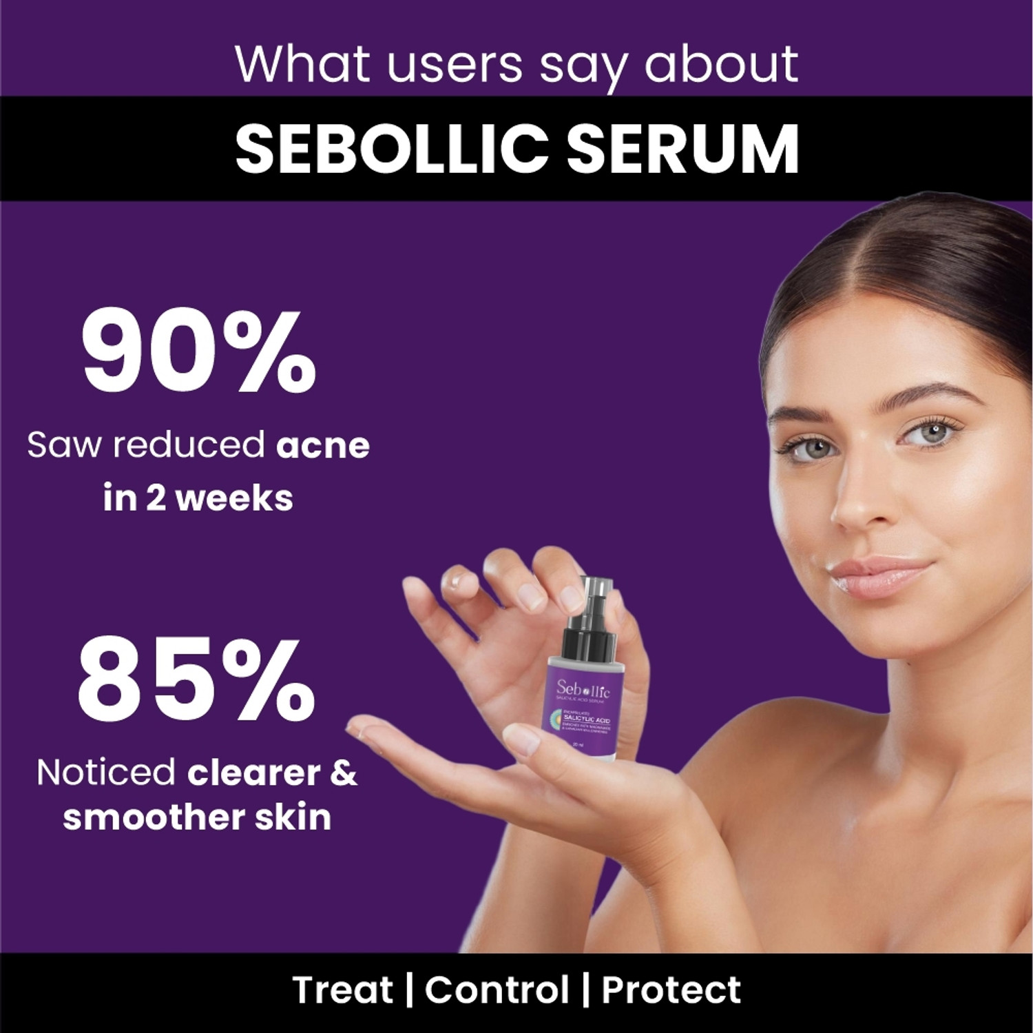 Image of SEBOLLIC Salicylic Acid Serum | Fights Acne, Unclogs Pores & Controls Excess Oil