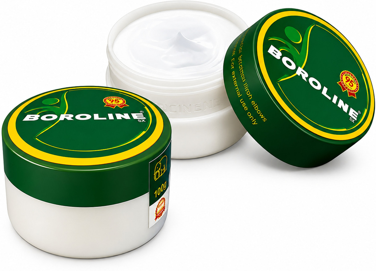 Image of BOROLINE Antiseptic Ayurvedic Cream, Pack of 2 X 100g Jar (200 g)