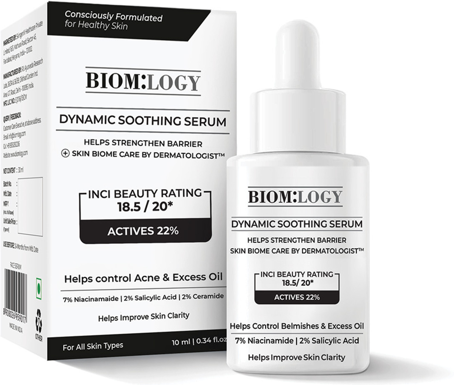 Image of Biomlogy Anti Acne Serum 2% Salicylic Acid 7% Niacinamide, Ceramide Controls Excess Oil