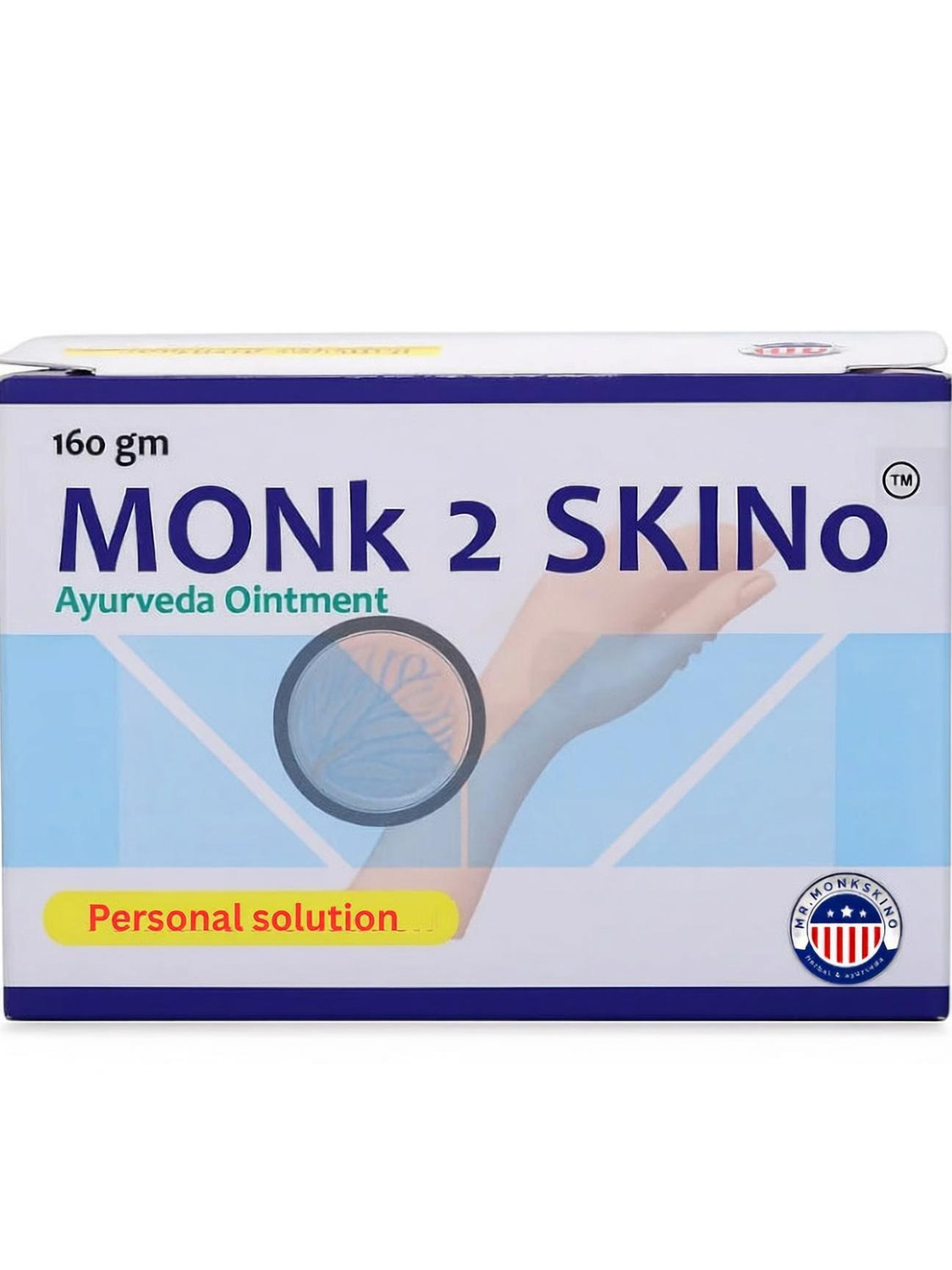 MONk 2 SKINo Monk 2 Skino herbal & Ayurveda balm ( cream) 160g For Ringworm itching
