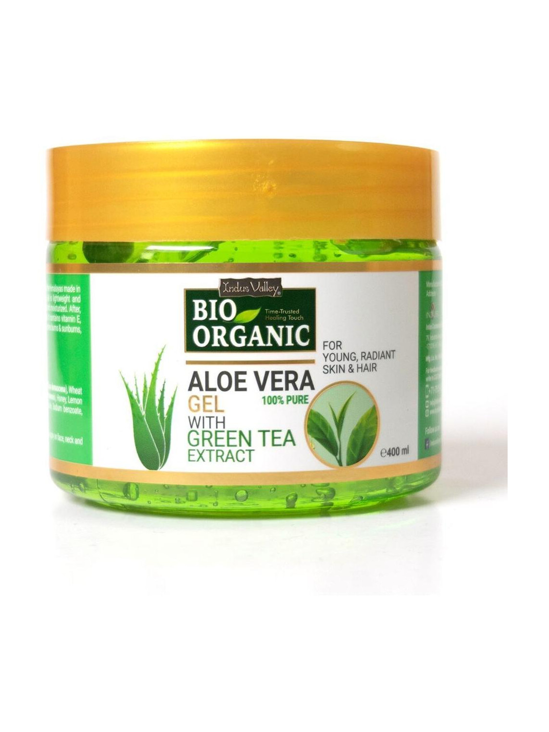 Indus Valley 100% Bio Organic Aloe Vera Gel For Skin Acne, Scars, Dark spots Face & Hair Care