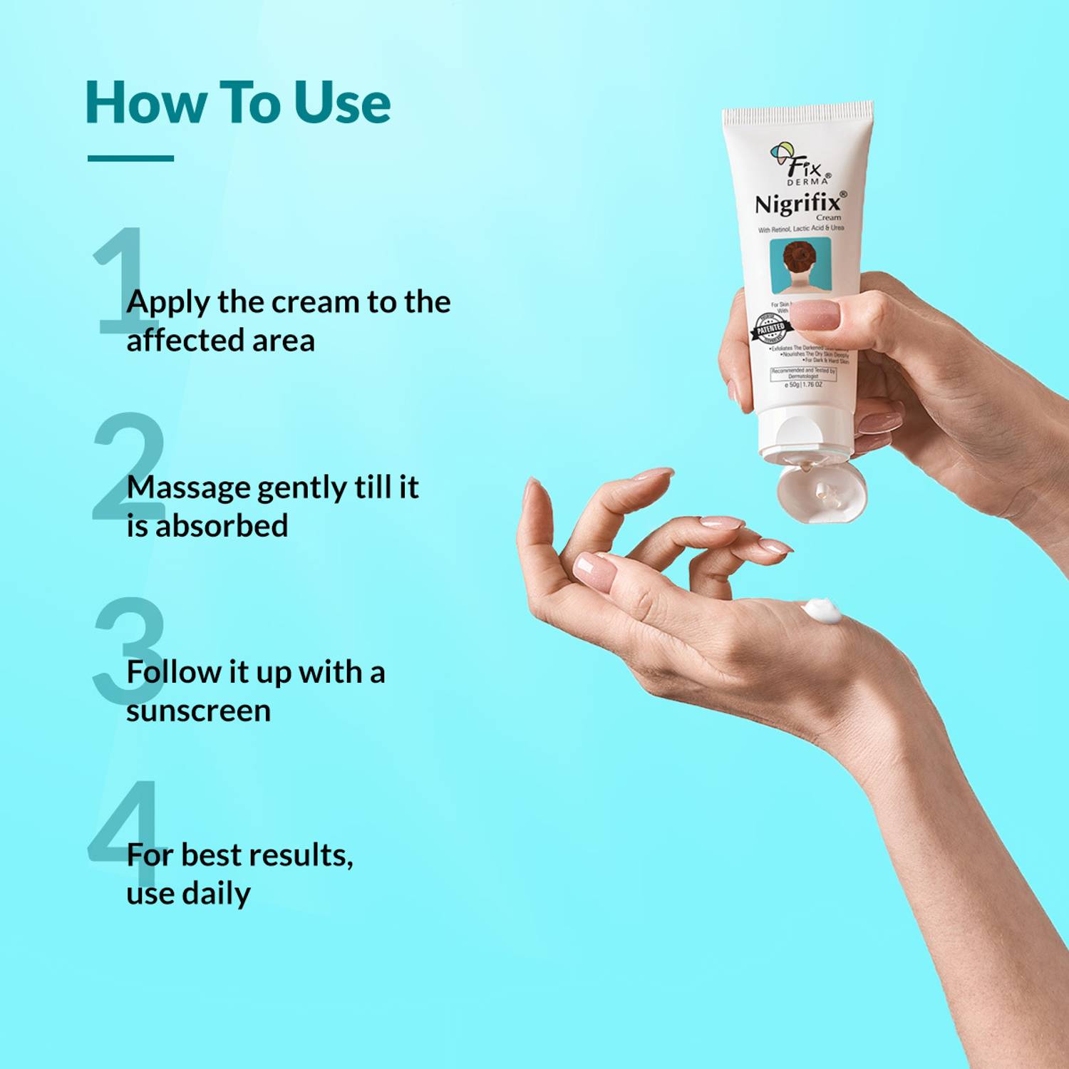 Fixderma Nigrifix Cream For Dark Skin Areas - Image 4