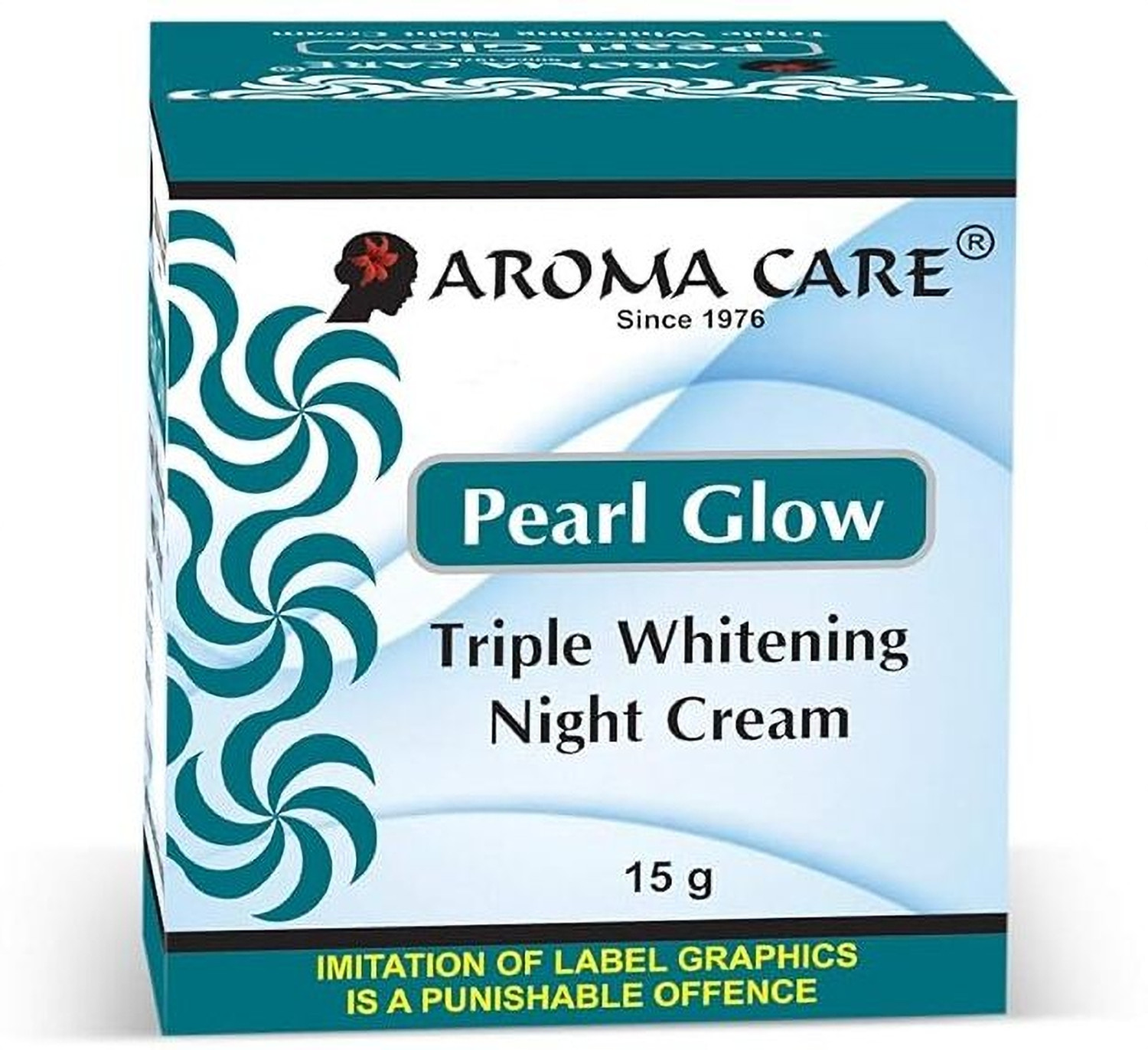 Image of AROMA CARE Pearl Glow Triple Whitening Night Cream (Whitening & Brightening Night Cream For Glowing Radiance Skin) For All Skin Type, 15g