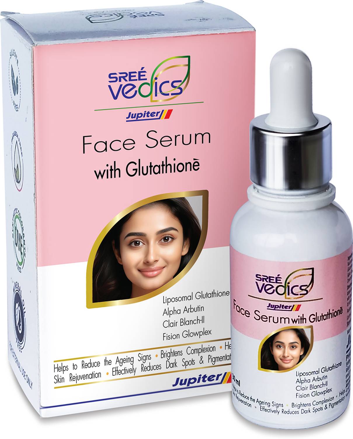 glutathione jupiter Sree Vedics Face Serum with & Under Eye Dark Circle Cream, Suitable for Men and women (30ml & 25G)) Price in India Absorbent Size:20mg Glutathione Cream: How Glutathione