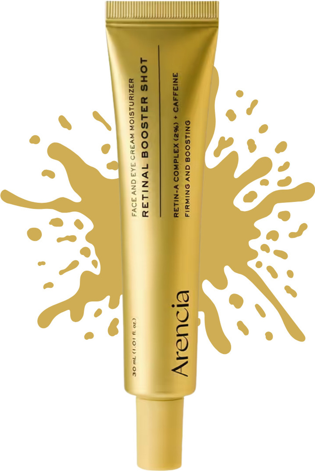 Image of Arencia Retinal Booster Shot Serum | Anti-Aging Night Serum with Caffeine & Ectoin for Firm, Smooth Skin (30 ml)