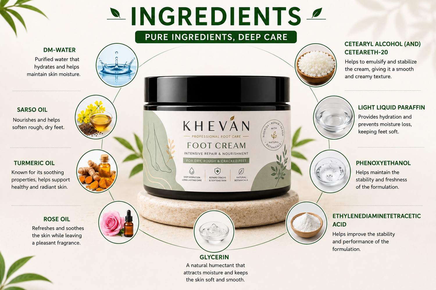 Image of Khevan Crack Heel Repair Cream | Removes Dry Skin | Deep Hydration Foot Care woman
