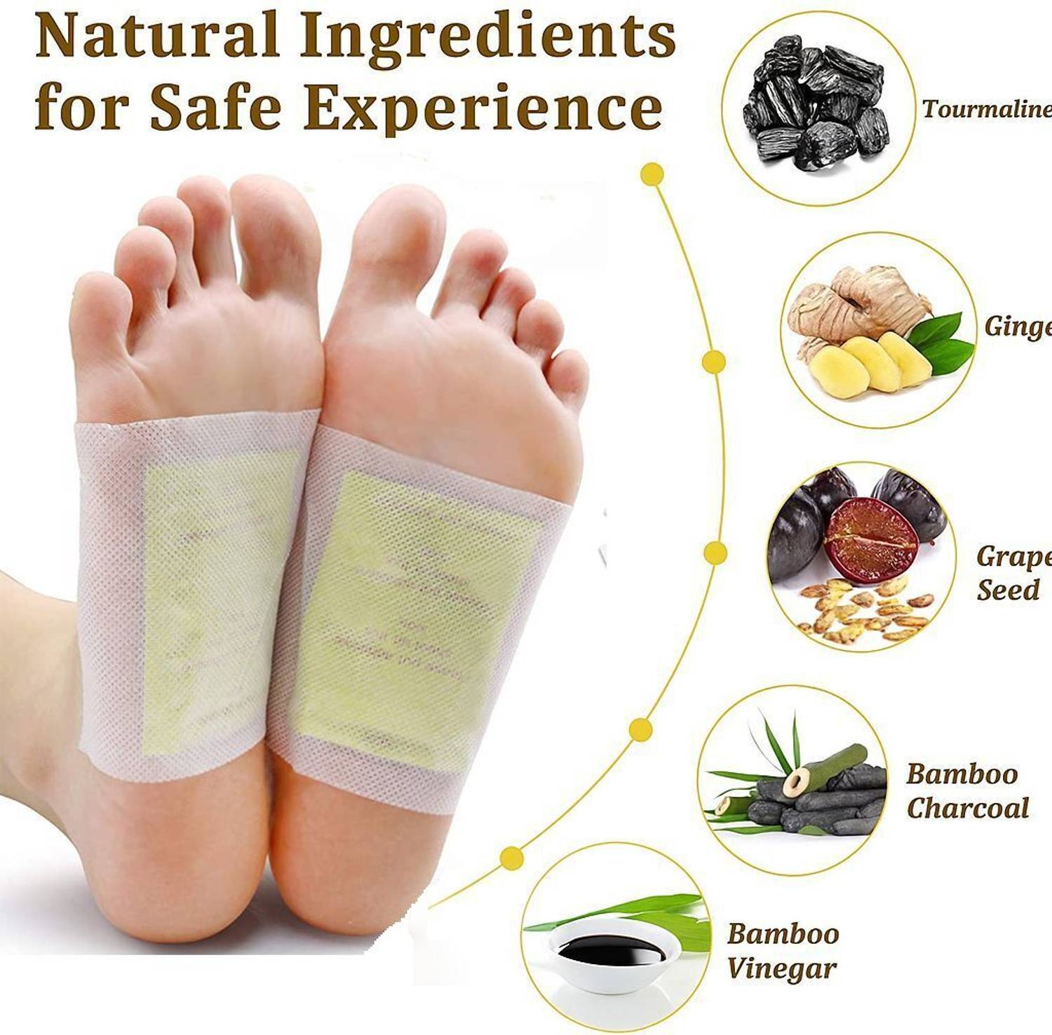 KIYOME KINOKI Cleansing Foot Pads - 10 Pads - Image 4