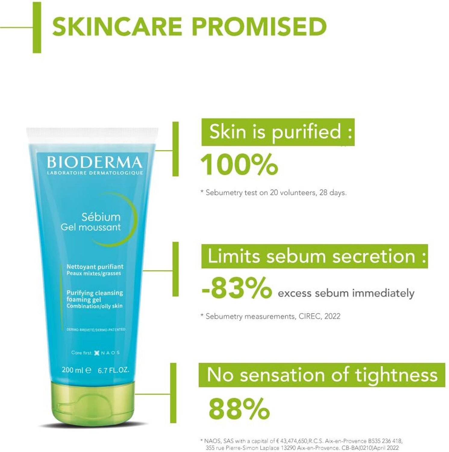 Image of BIODERMA Sebium Gel Moussant Purifying Cleansing Foaming Gel