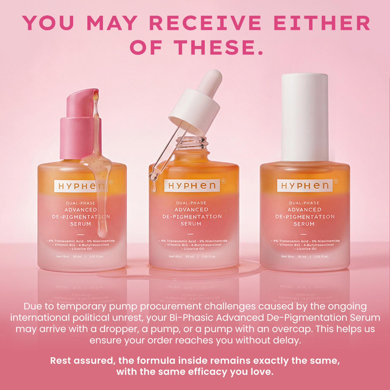 Image of HYPHEN Biphasic Advanced De-Pigmentation Serum | Corrects & Prevents Pigmentation, Dark Spots