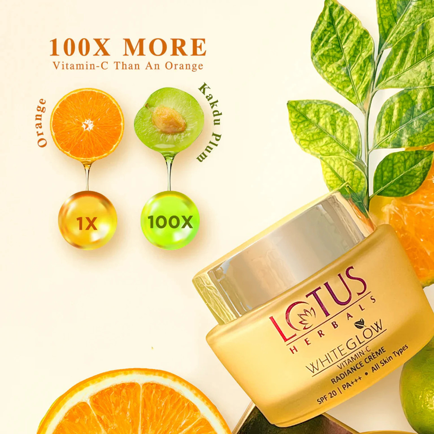 Image of LOTUS HERBALS WhiteGlow Vitamin-C Radiance Creme SPF 20