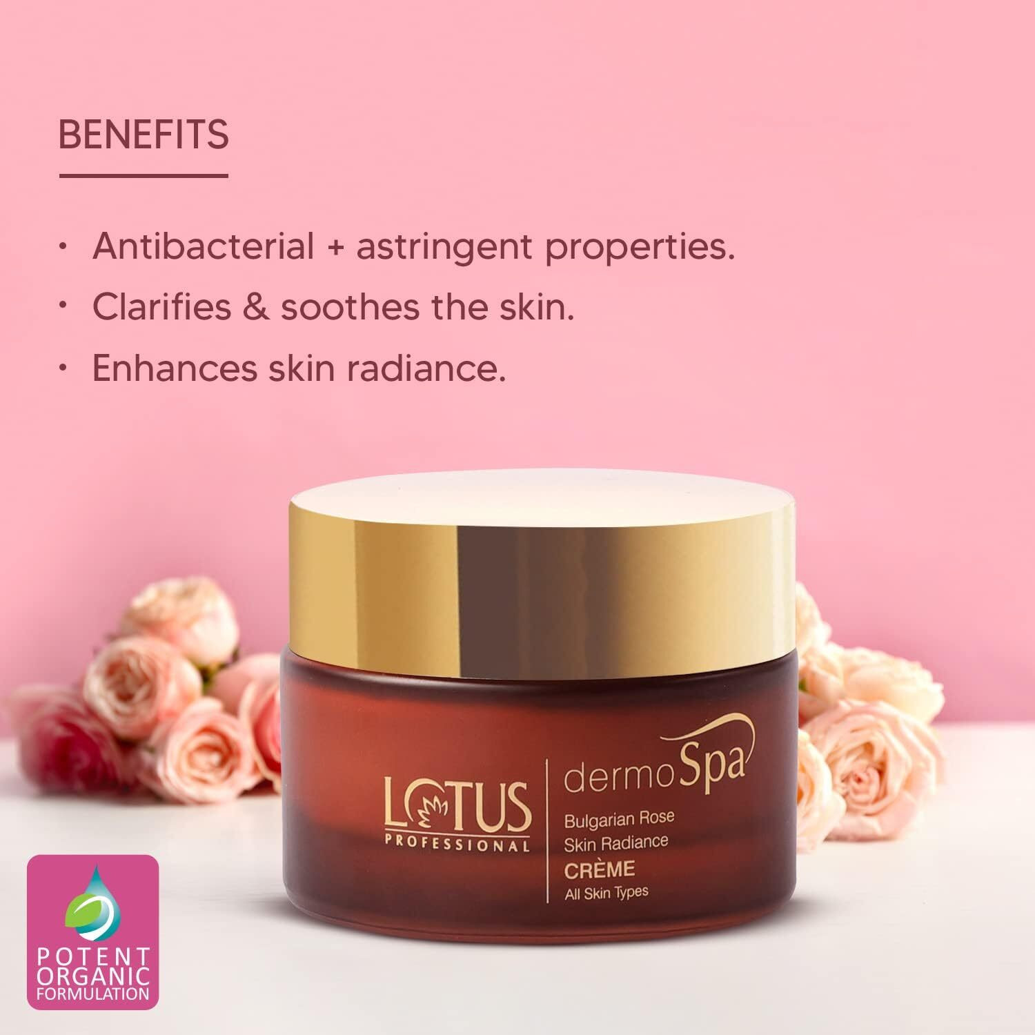 Image of Lotus Professional Dermo Spa Bulgarian Rose Skin Radiance Day Cream (50g)