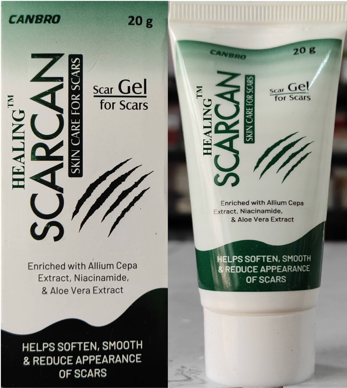 Healing SCARCAN SKIN CARE GEL FOR FOR REMOVE SCARS, MARKS & EVEN SKIN TONE  WITH ALLIUM CEPA EXTRACT,NIACINAMIDE & ALOE VERA Price in India - Buy  Healing SCARCAN SKIN CARE GEL FOR