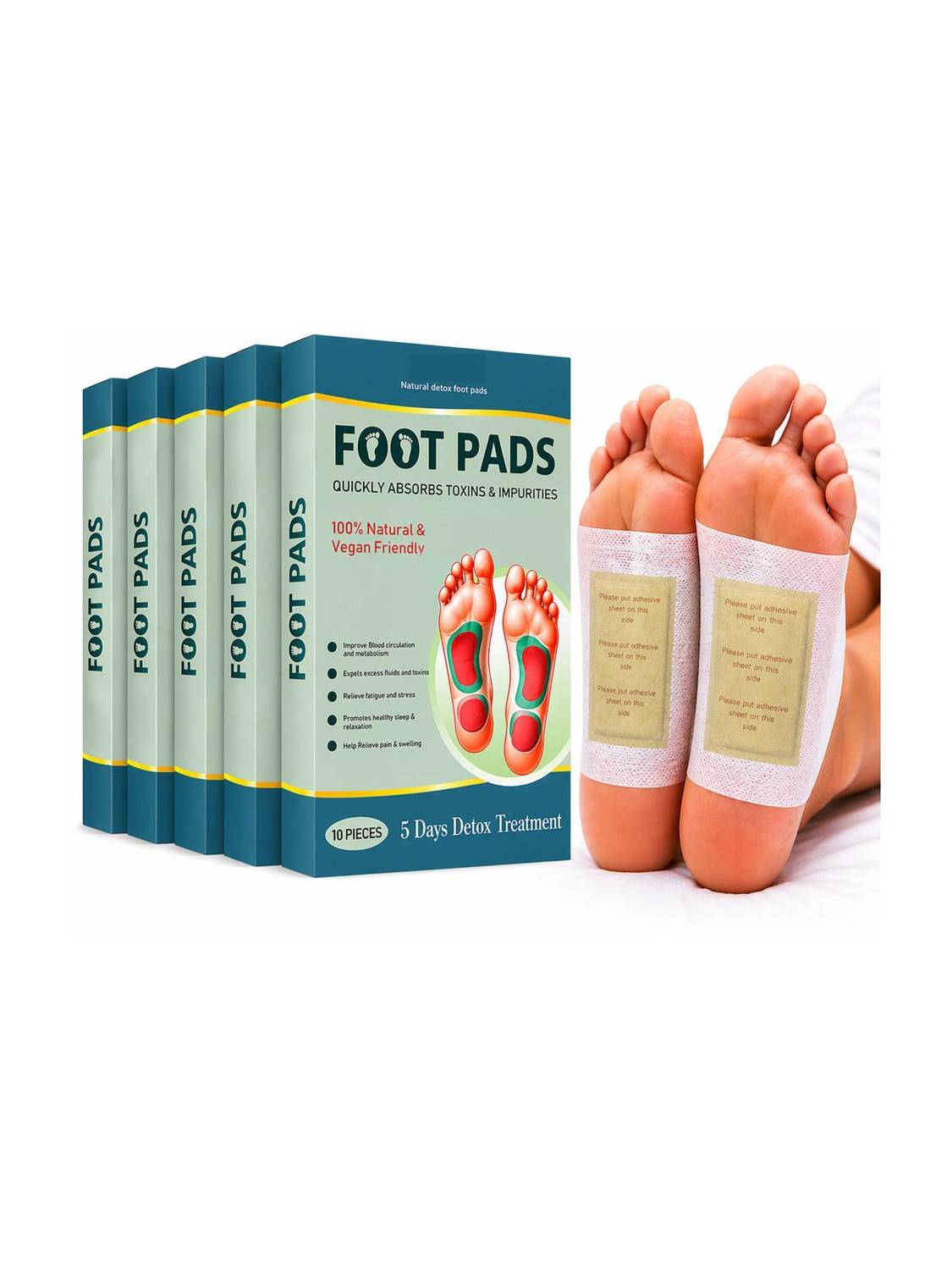 BIY ENTERPRISE Detox Foot Pads weight loss, foot pads original, detox foot patches (50 patch)