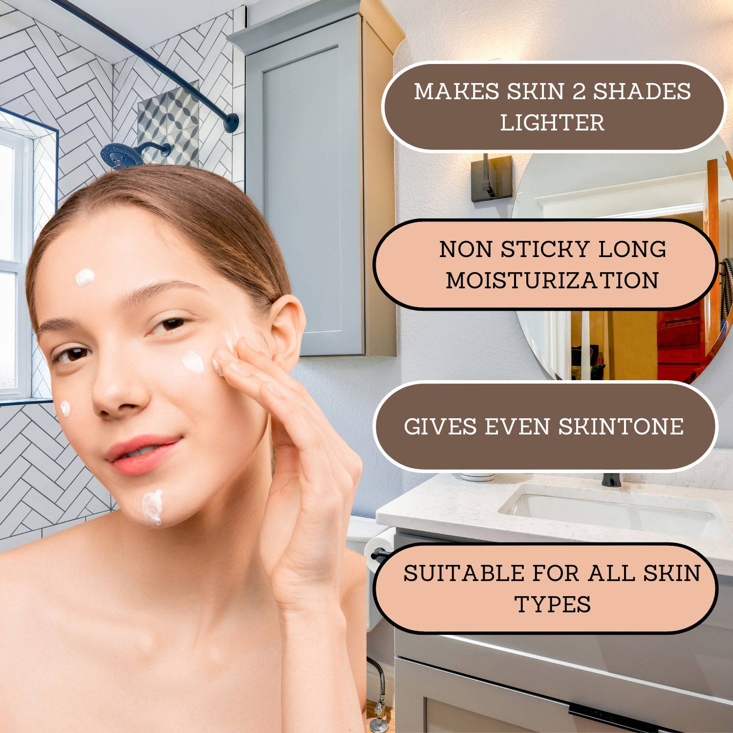 herbs 4 sure GLUTA LIGHT SKIN WHITENING CREAM