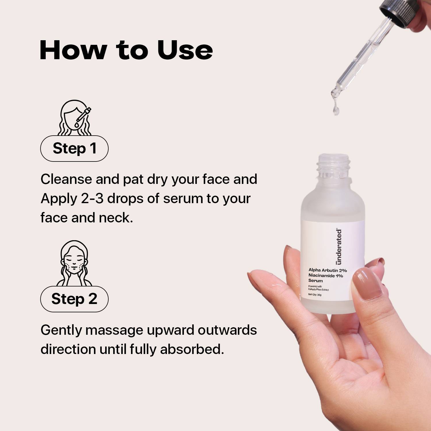UNDERATED Alpha Arbutin 2% + Niacinamide 1% Serum 30ml - Image 5