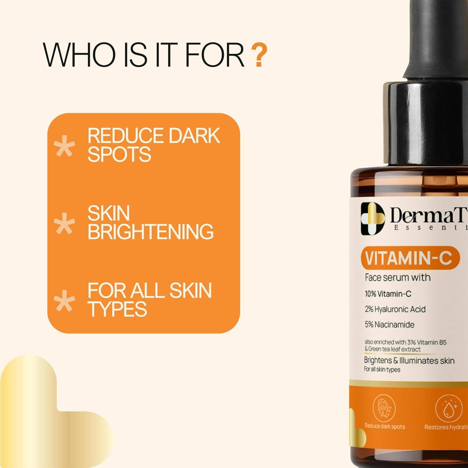 DermaTreat 10% Vitamin C Serum 30ml - Image 2