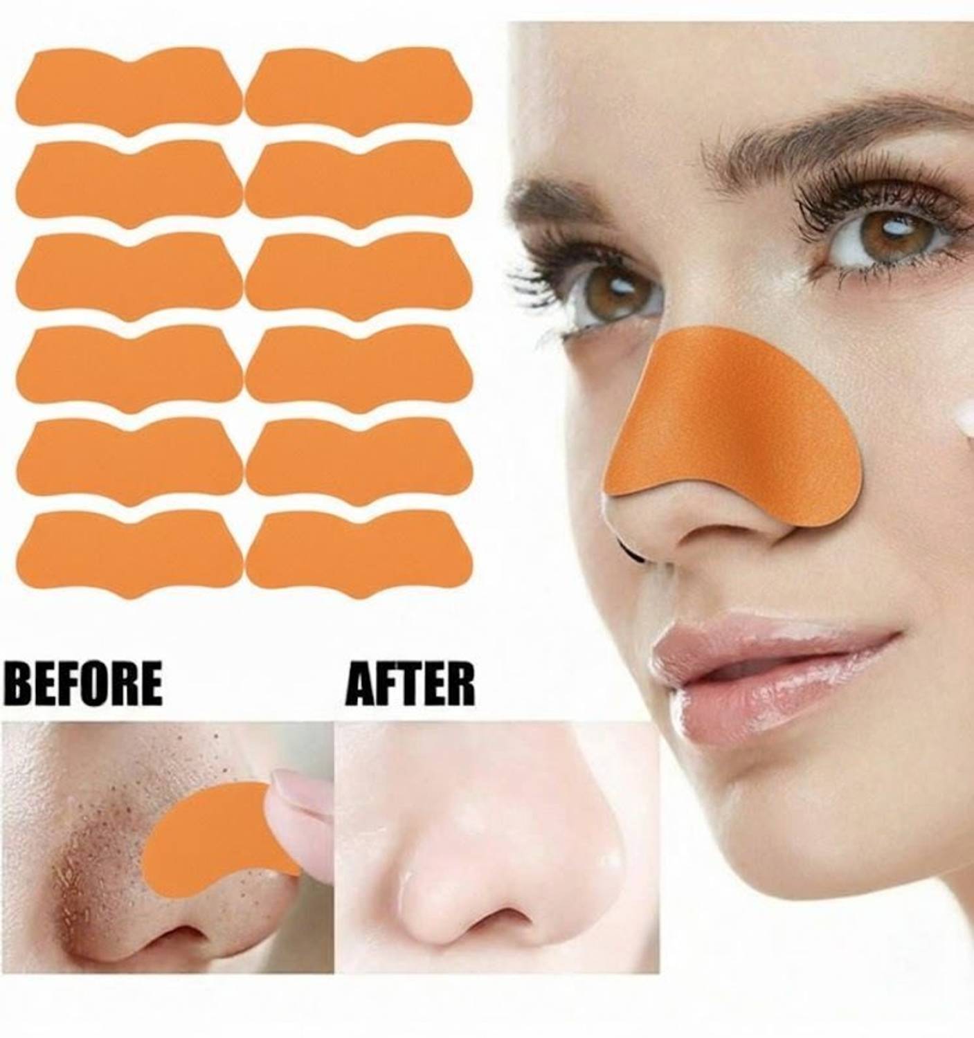 eyuxee Vitamin C Nose Strips for Whiteheads & Blackheads - Image 3