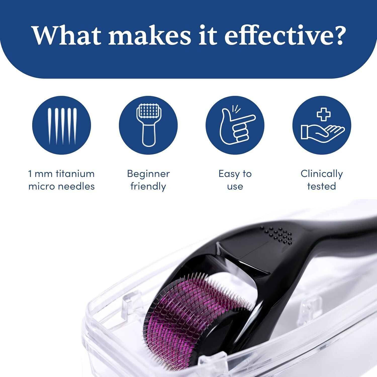 Image of UNVELIS Hair Growth Activator Derma Roller For Hair Growth 0.5 mm