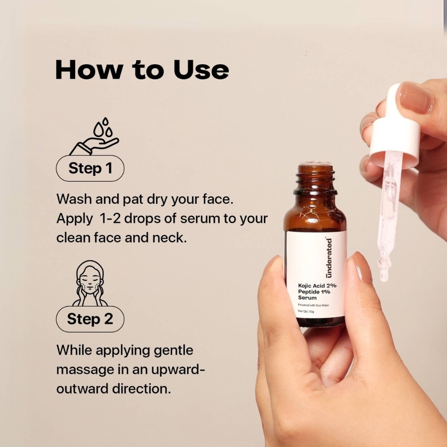 UNDERATED Kojic Acid 2% + Peptide 1% Serum - Image 3