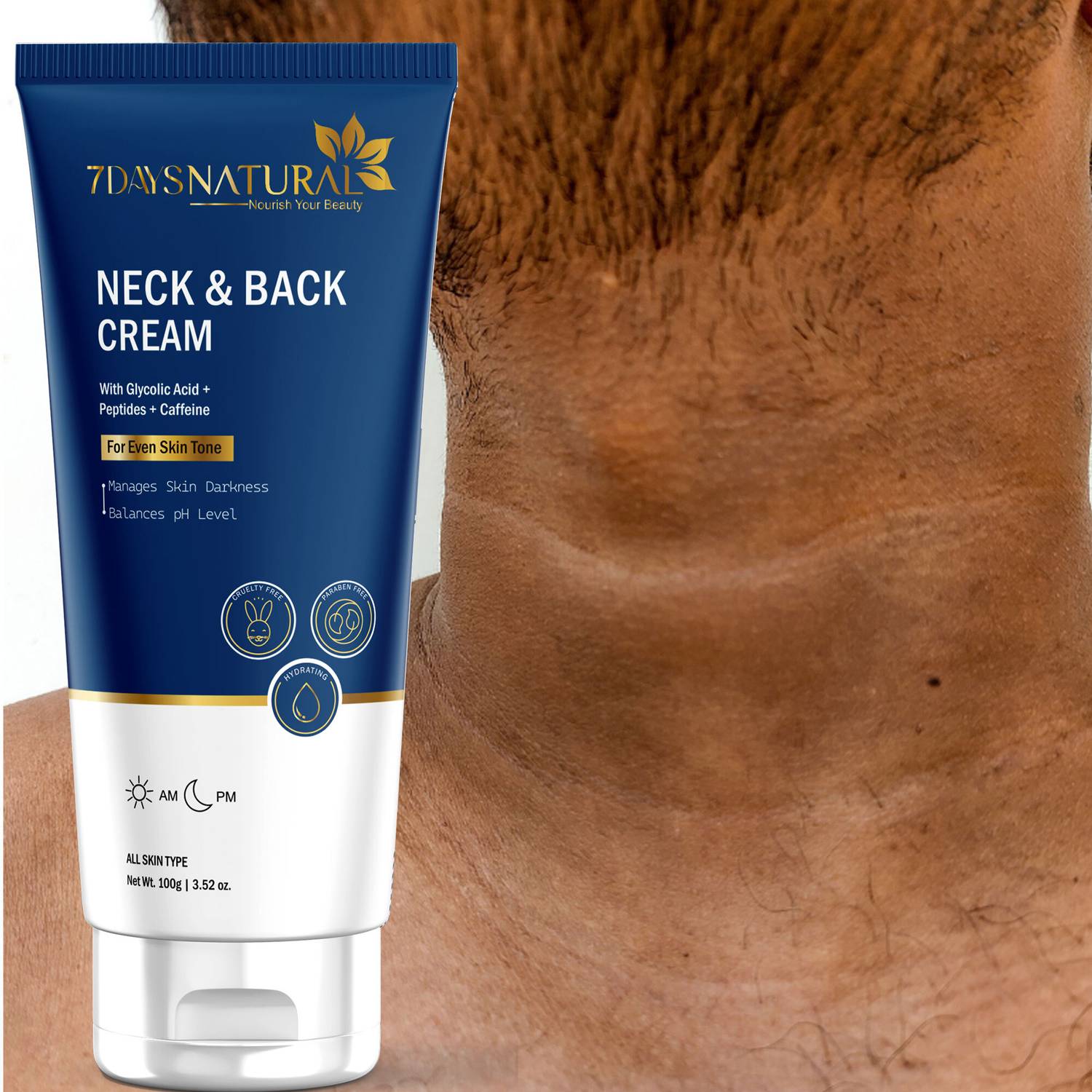 7days natural Back Whitening Cream For Dark Neck Ankles Knuckles Elbows Underarm