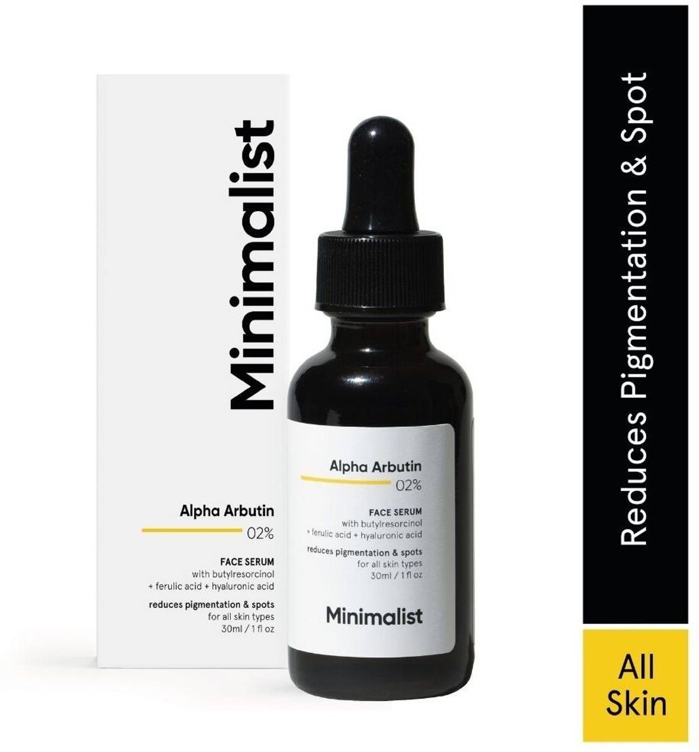 Minimalist 2% Alpha Arbutin Face Serum for Men & Women | Anti-Pigmentation
