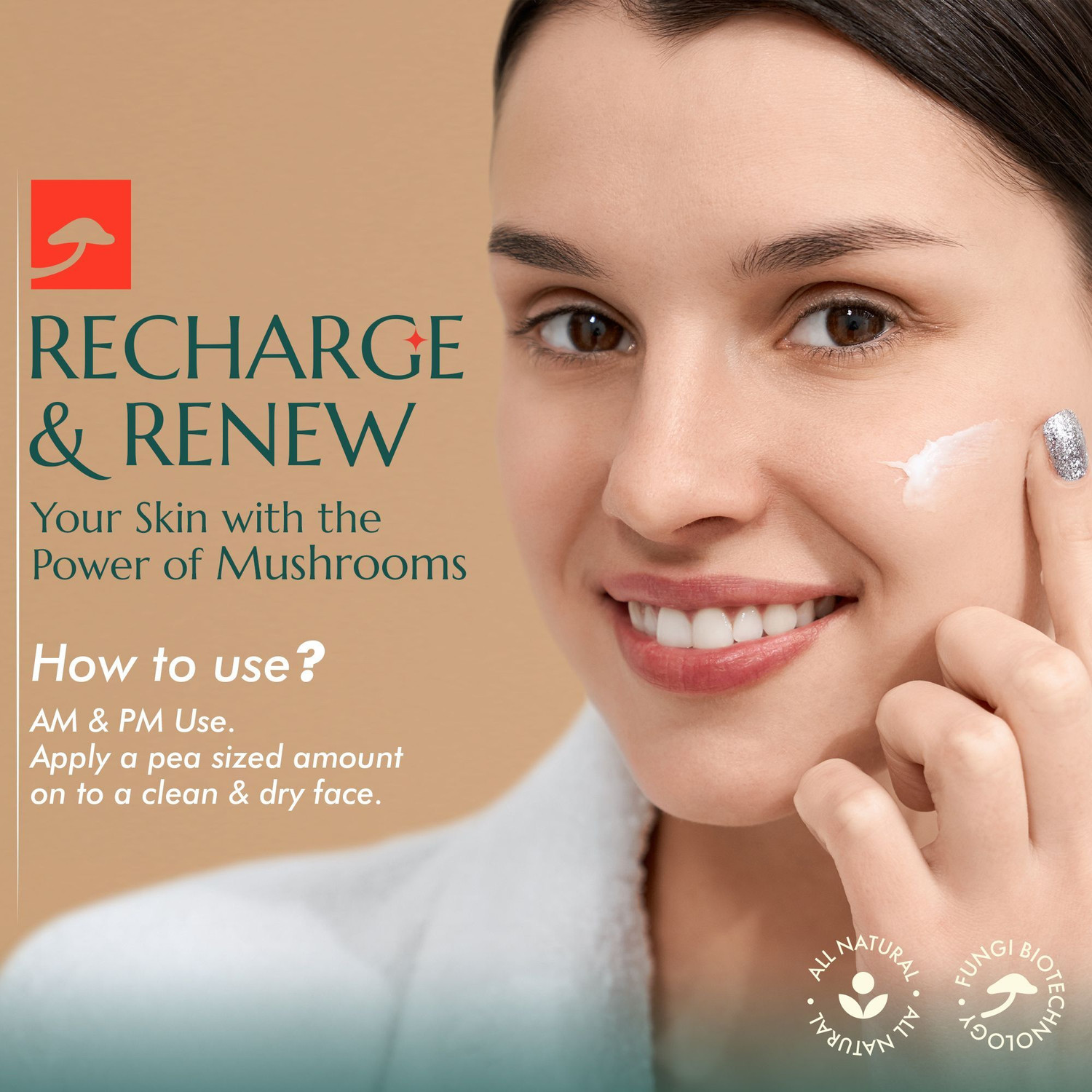 Image of Shrumei Skin Supercharger Renewal Serum with Cordyceps & Squalane | Anti-Aging Face Serum for Skin Renewal, Hydration, Wrinkles & Fine Lines | Brightening & Moisturizing Serum