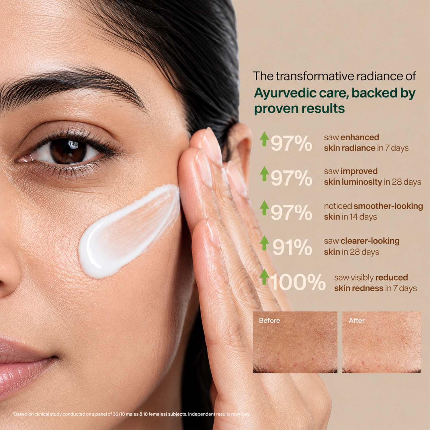 Image of BIOTIQUE Coconut Brightening Instant Glow Cream for All Skin Types, 50g (Pack of 2)