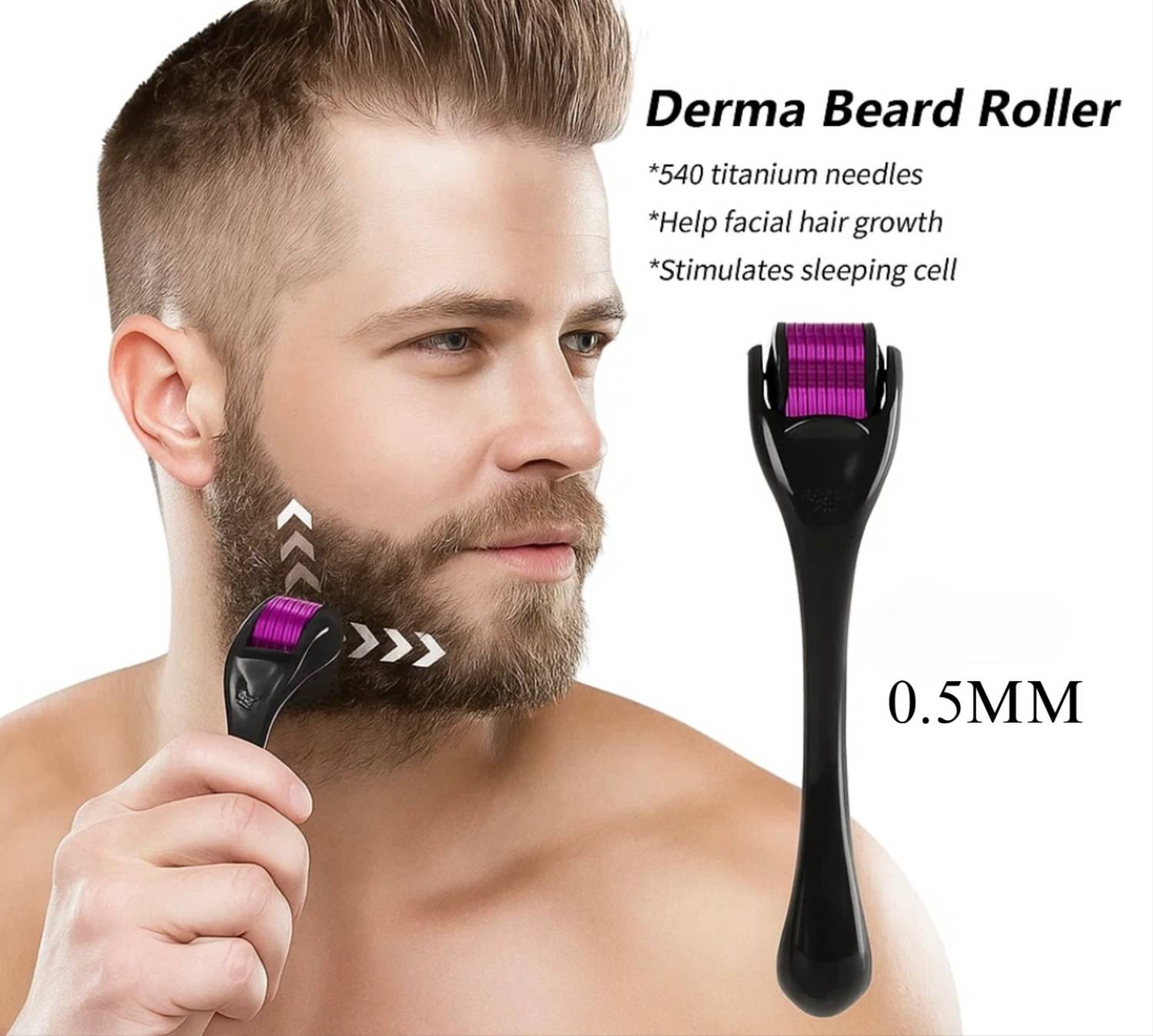 Kruox 0.5mm Derma Roller for Hair Growth - Image 2