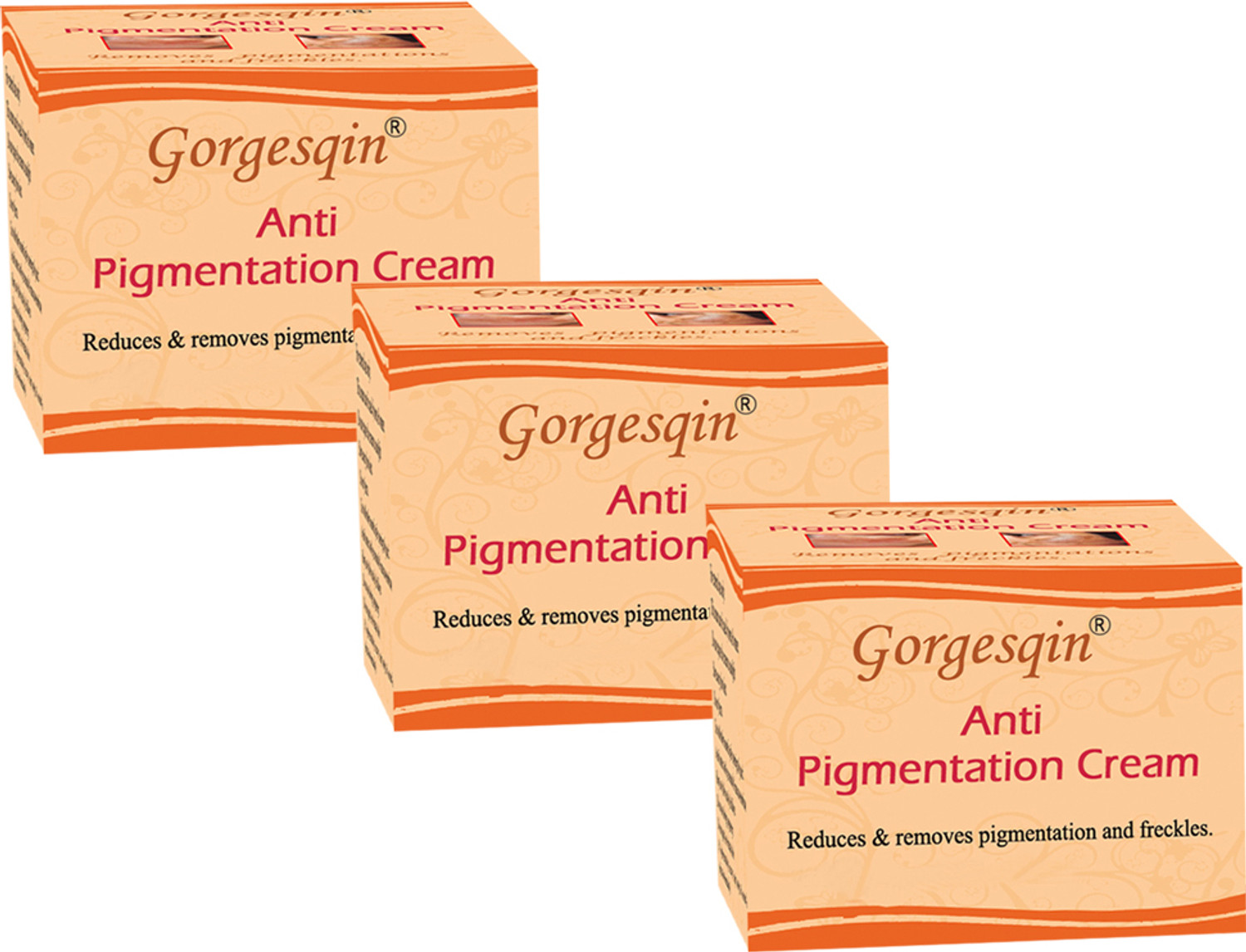 Image of GORGESQIN 7 Days Anti Pigmentation Cream Removes pigmentation and freckles. (Pack of 3)
