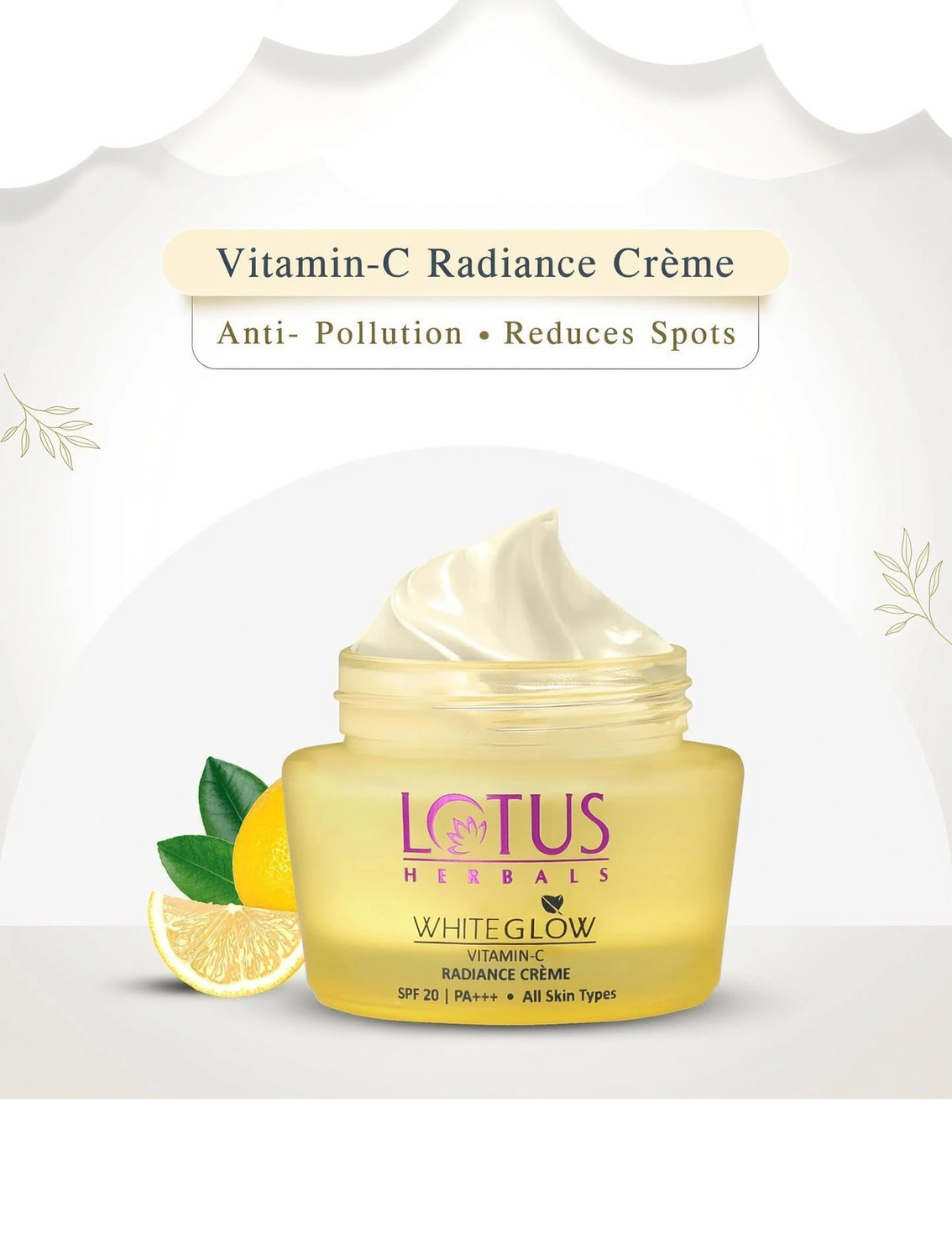 Image of LOTUS HERBALS WhiteGlow Vitamin-C Radiance Creme SPF 20