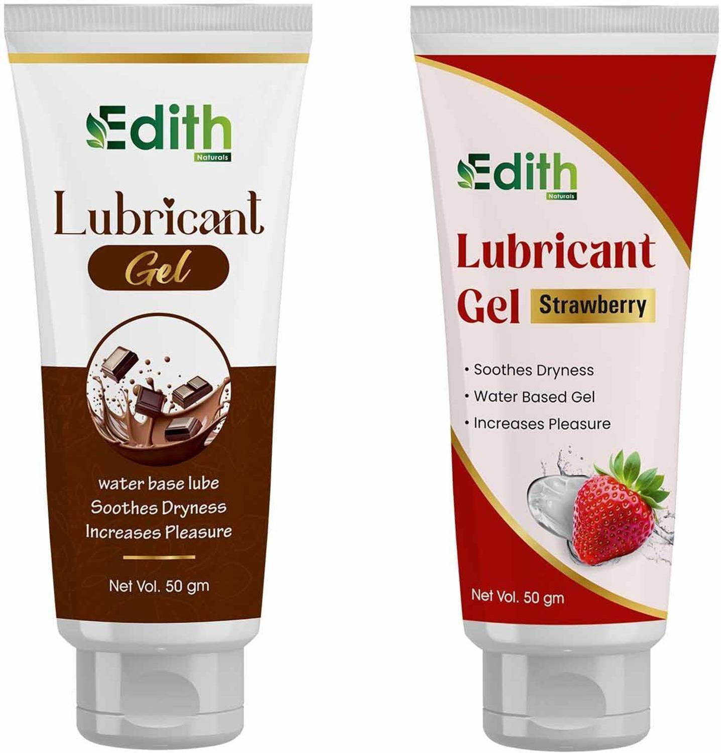 EDITH NATURALS Natural Lube For Women Removes Dryness Stays Long Time  Vaginal Anal Use Water Based Washable Non Staining with strawberry and  chocolate lube Price in India - Buy EDITH NATURALS Natural