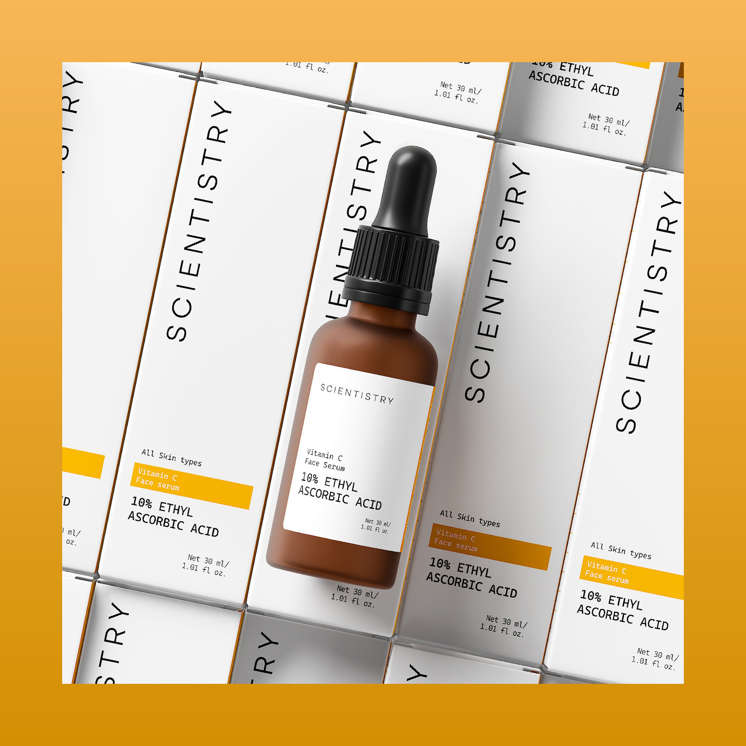 Image of Scientistry Vitamin C Face Serum with 10% Ethyl Ascorbic Acid for Young looking Skin