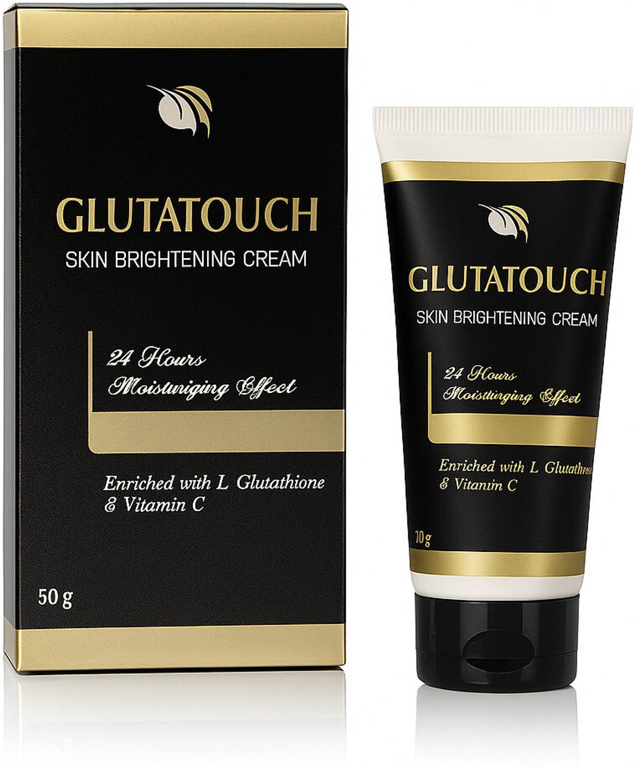GLUTATOUCH Skin Brightening Cream with L-Glutathione and Vitamin C for  24-Hour Moisturizing, Skin Radiance, Dark Spot Reduction, and Even-Tone  Enhancement, 50g Price in India