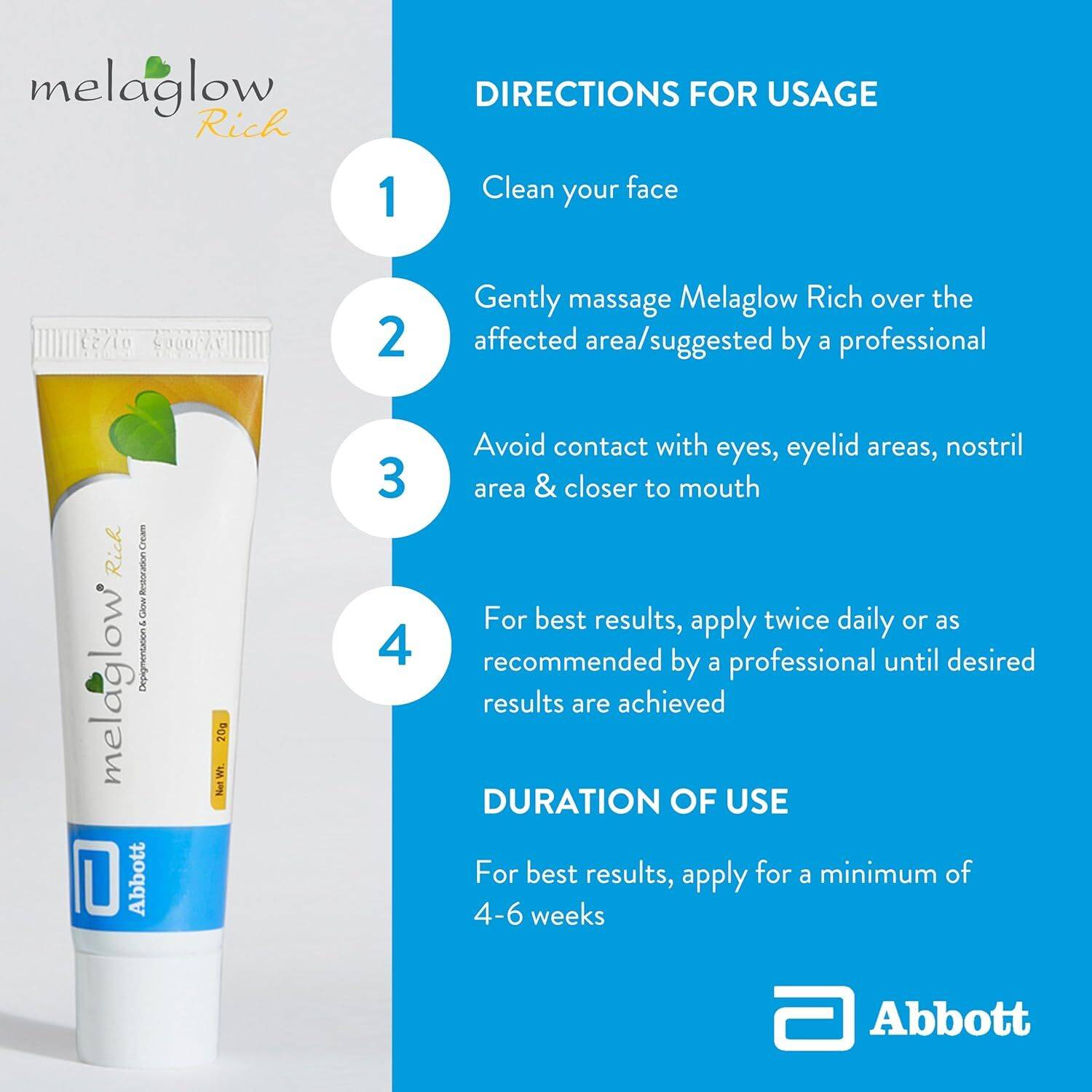 Melaglow Rich Dipigmentation & Glow Restoration Cream - Image 4