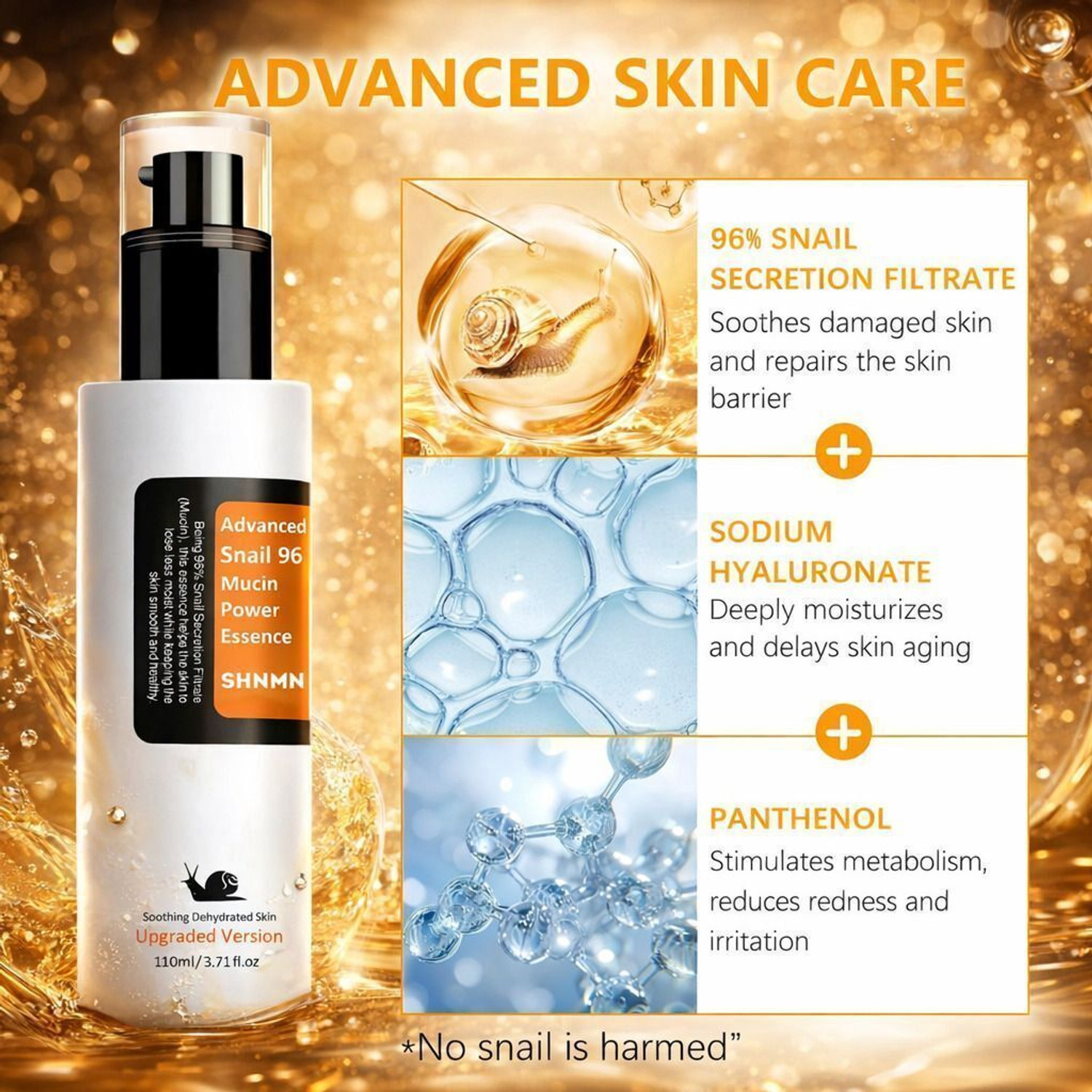 Image of SHNMN Advanced Snail 96 Mucin Essence Hydrating and Soothing