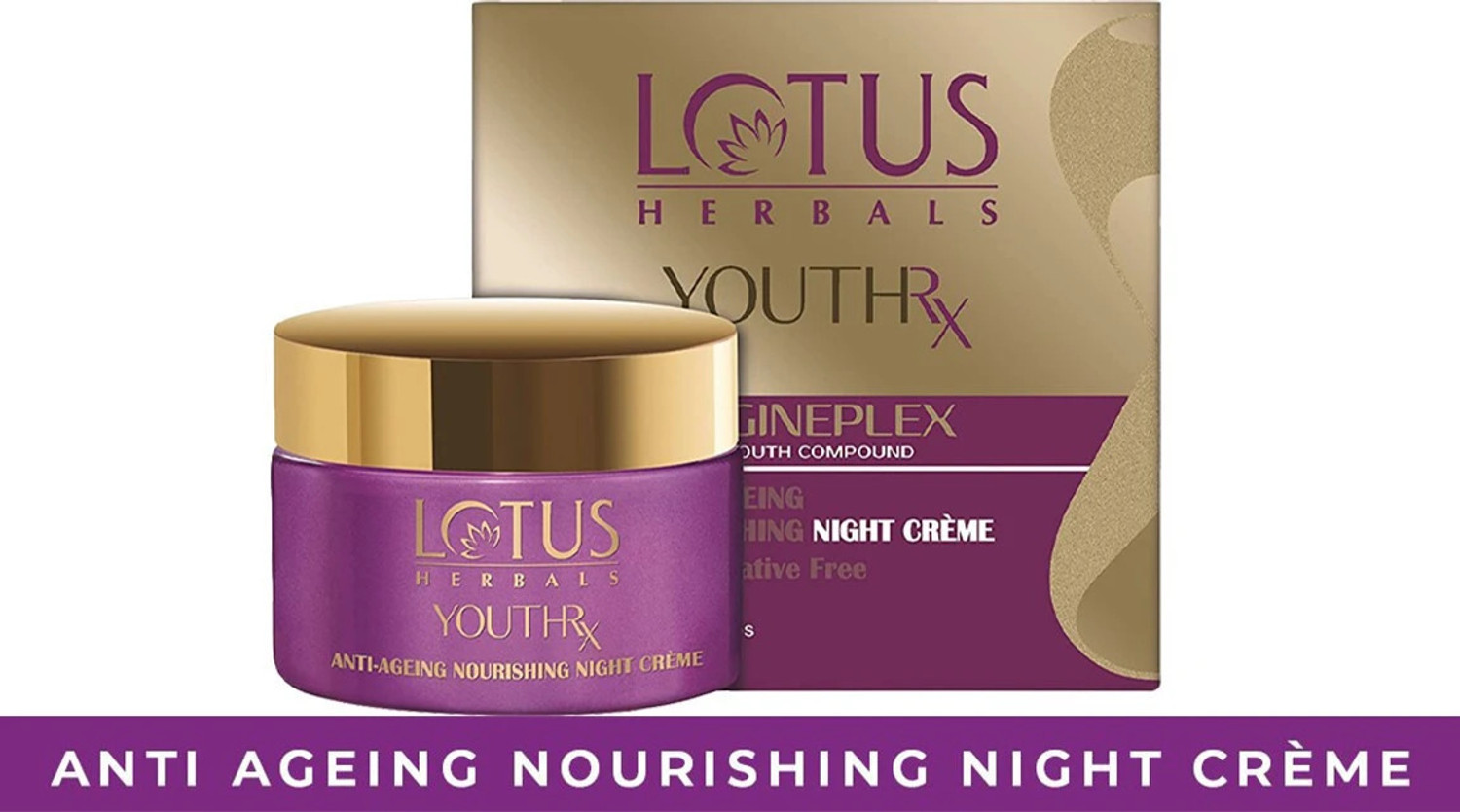 Image of LOTUS HERBALS YouthRx Anti Ageing Nourishing Night Cream