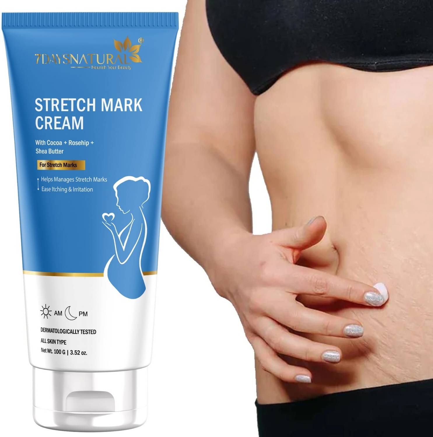 7days natural stretch marks remover cream for men stretch marks oil for men and women