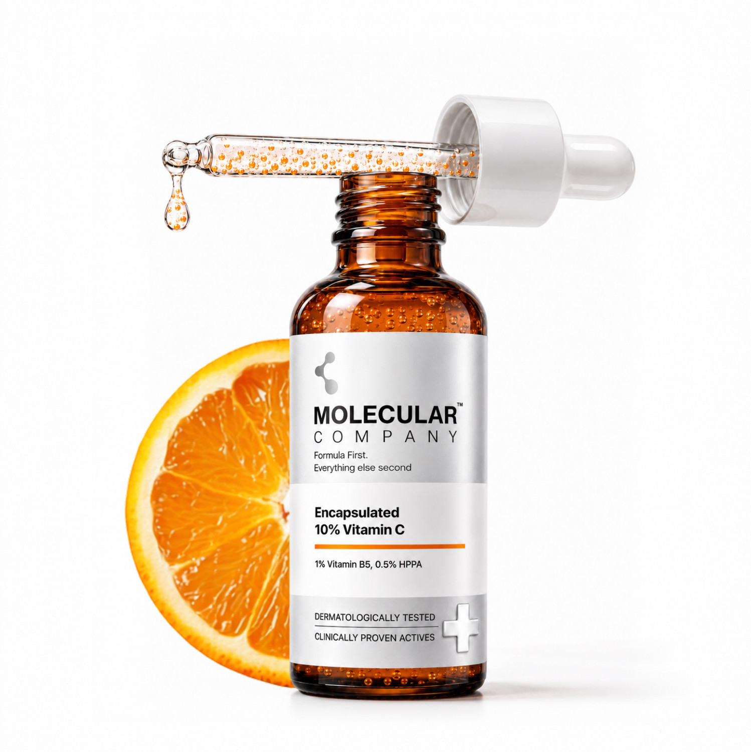 Image of Molecular Company ENCAPSULATED 10% Vitamin C Face Serum with 1% B5 & 0.5% HPPA