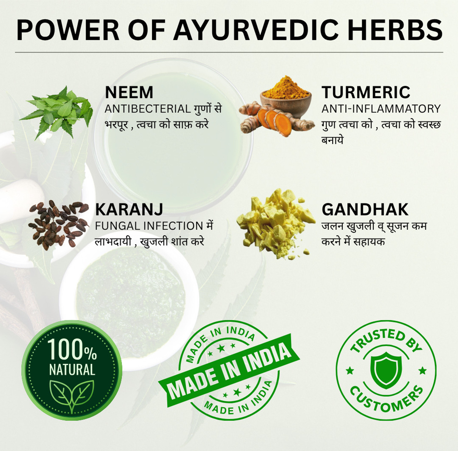 Image of Vidhmaan ItchCoat Ayurvedic Malham for Ringworm, Itching, Fungal Infection & Redness