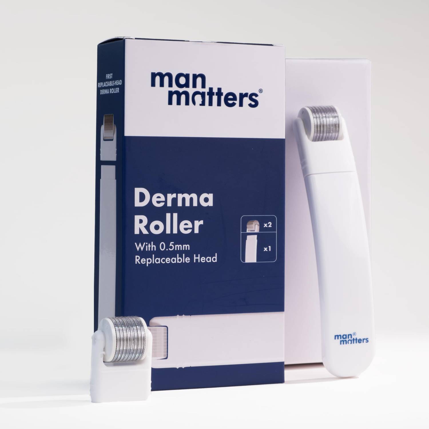 Man Matters 2-In-1 Derma Roller 0.5mm