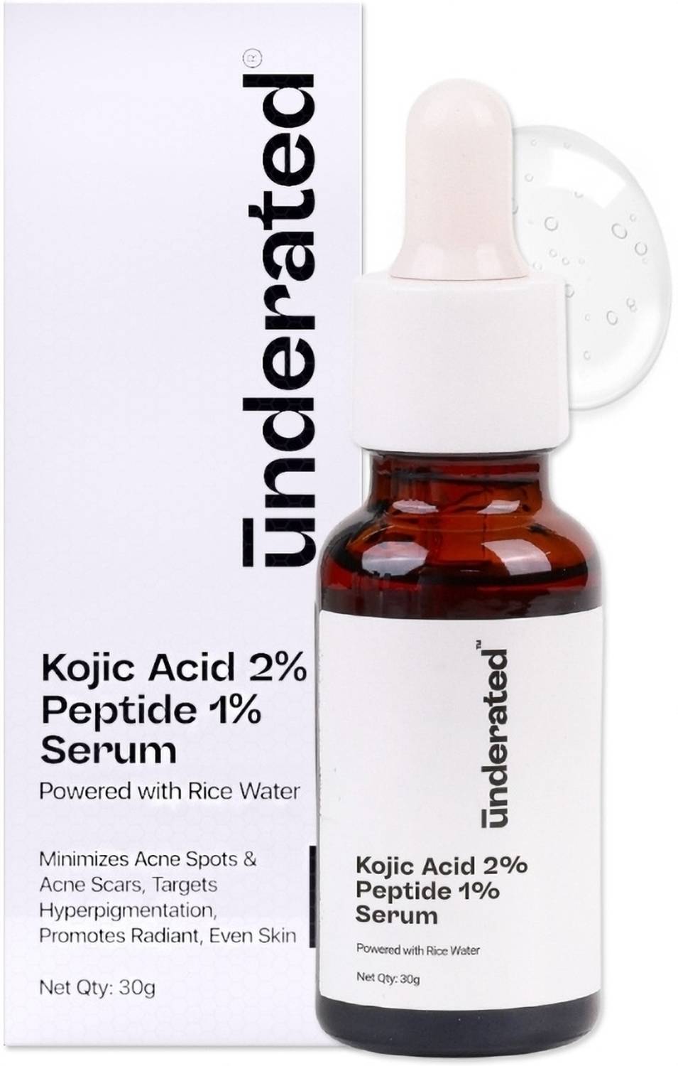 UNDERATED Kojic Acid 2% + Peptide 1% Serum