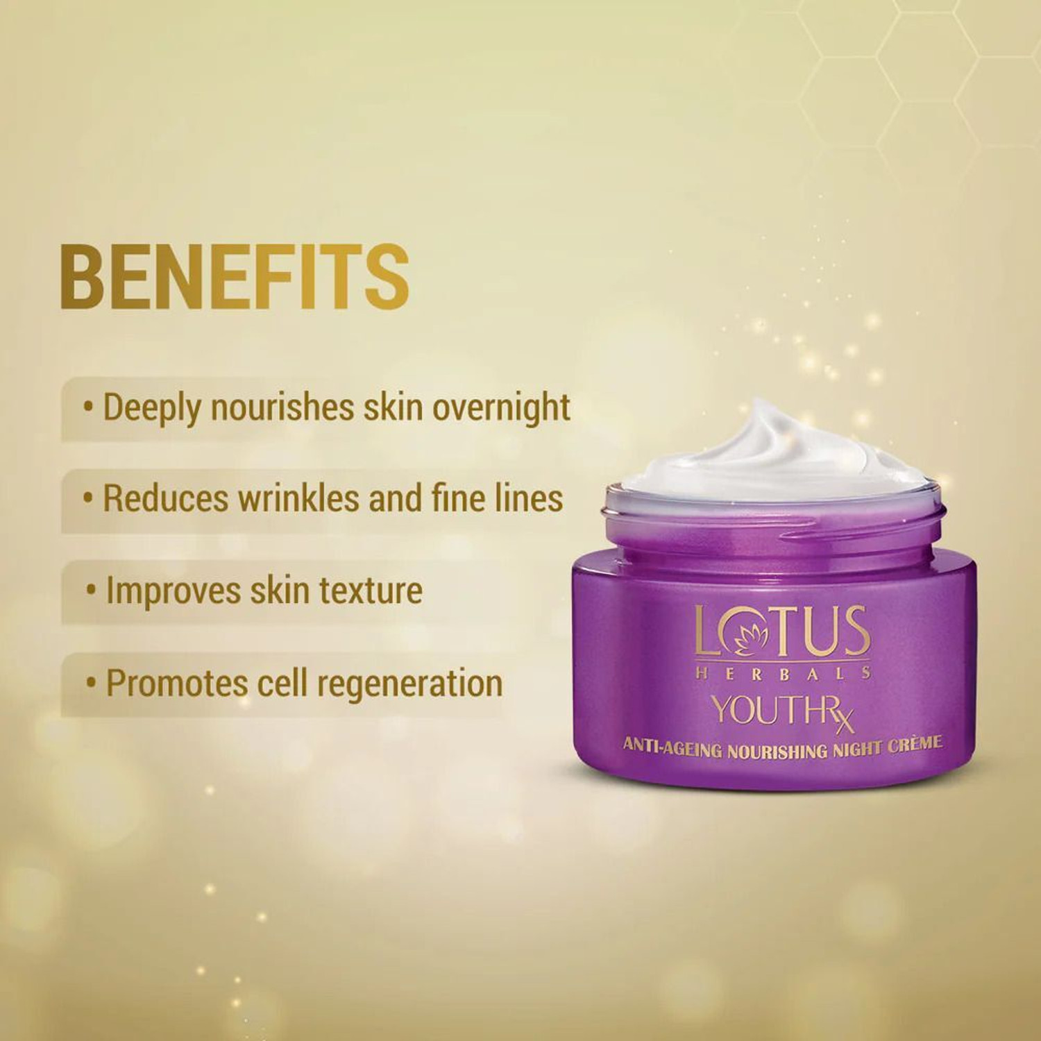 Image of LOTUS HERBALS YouthRx Anti Ageing Nourishing Night Cream