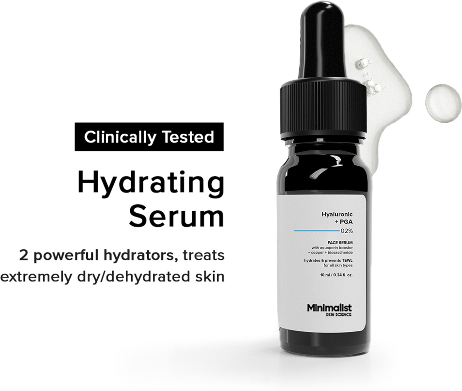 Image of Minimalist 2% Hyaluronic Acid Serum for Face - Serum For Glowing Skin & Intense Hydration