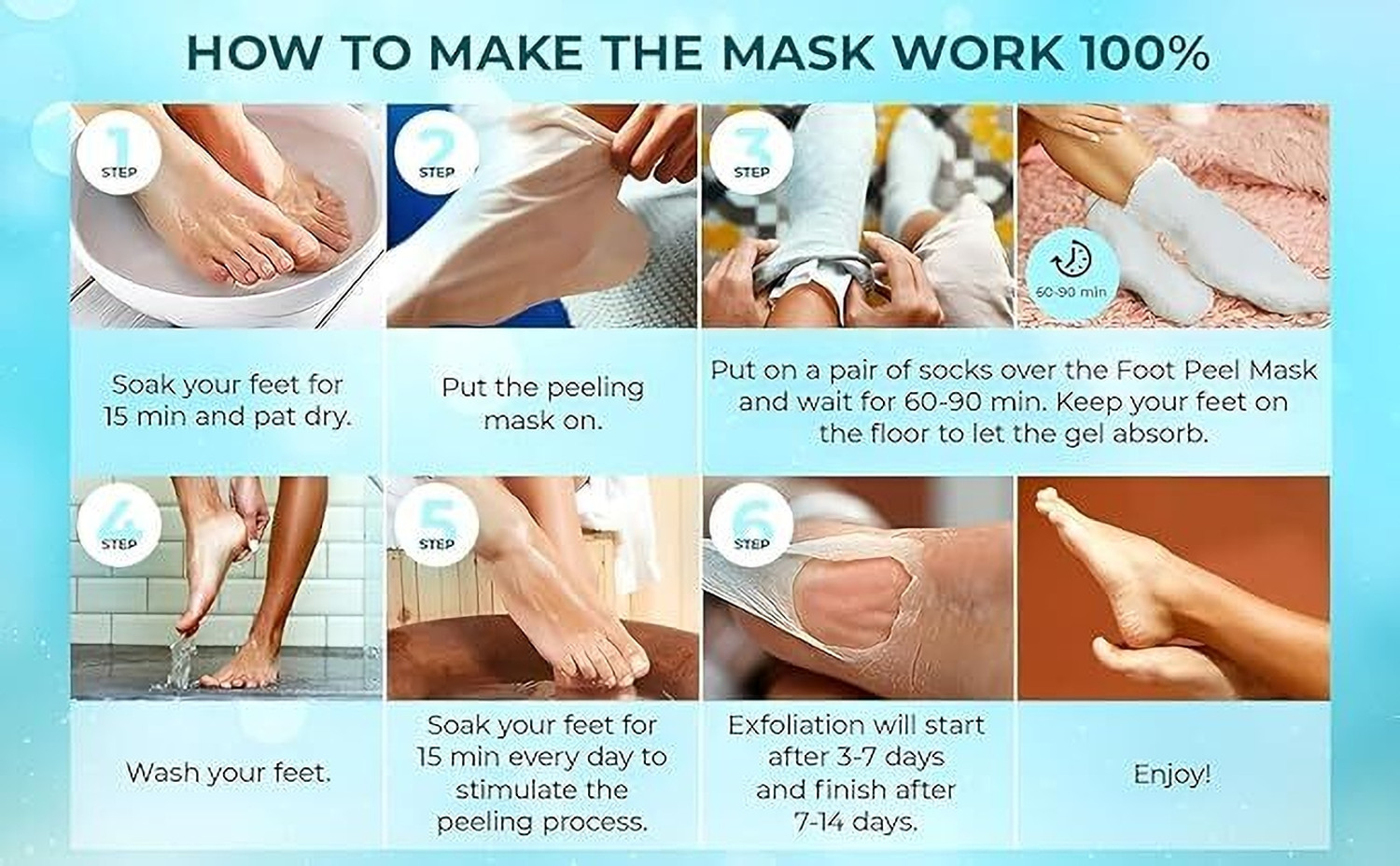 Image of house of common Foot Mask with Lavender Extract - Natural Softening & Smoothing