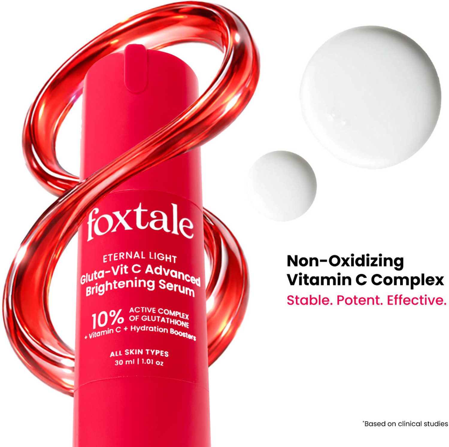 Image of Foxtale Foxtale 10% Glutathione + Vitamin C Brightening Face Serum| Sensitive Skin Safe