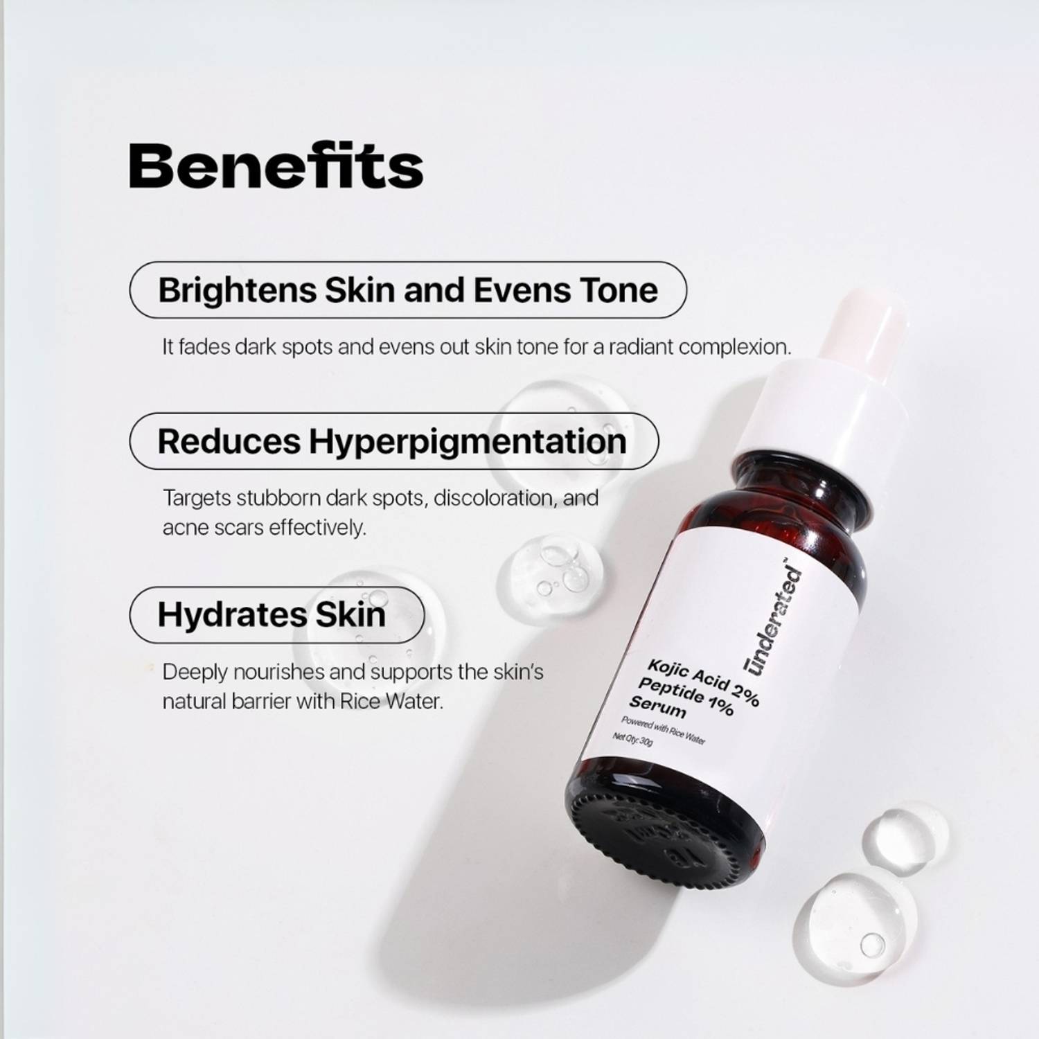 UNDERATED Kojic Acid 2% + Peptide 1% Serum - Image 5